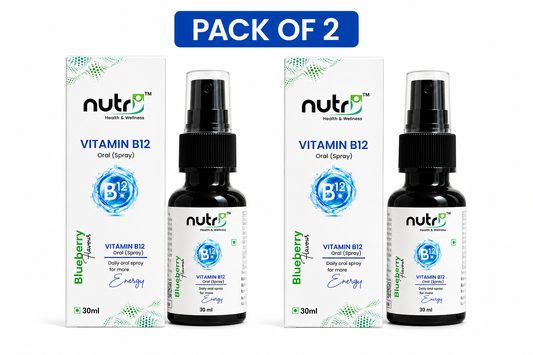 Pack Of 2 | Nutri Vitamin B12 Oral Spray | Daily Energy & Wellness Support