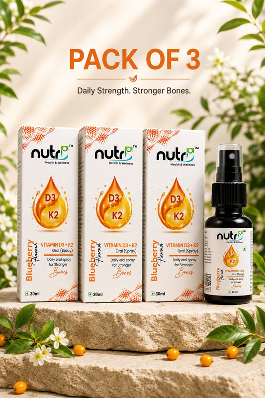 Pack Of 3 | Nutri Vitamin D3 + K2 Oral Spray